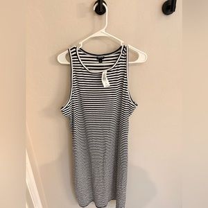 Torrid white and blue striped bodycon dress- new with tags